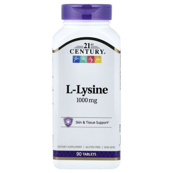21st Century, L-Lizin, 1.000 mg, 90 Tablet