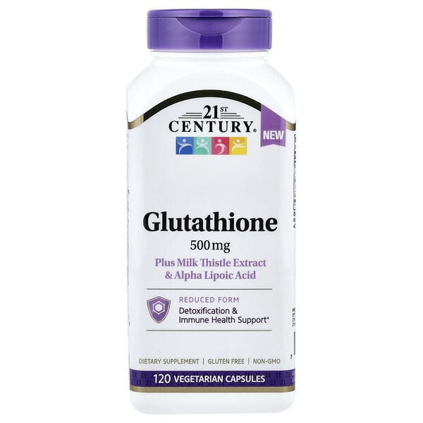 Glutathione Plus Milk Thistle Extract & Alpha Lipoic Acid, 120 Vegetarian Capsules