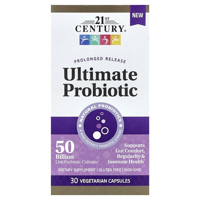 21st Century, Ultimate Probiotic, 50 Billion, 30 Vegetarian Capsules