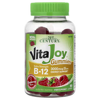 21st Century, VitaJoy® B-12 Gummies, Himbeere, 90 Fruchtgummis (1500 mcg pro Fruchtgummi)