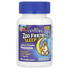 Zoo Friends Sleep, жевательный мелатонин для детей, от 4 лет, малина, 60 жевательных таблеток
