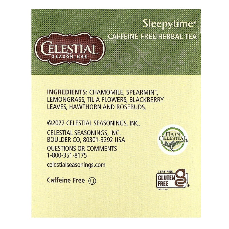 Celestial Seasoning - Sleepytime Peach Herbal Tea - 20 Tea Bags