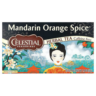 Celestial Seasonings, Tisana, spezia di mandarino, senza caffeina, 20 bustine di tè, 55 g