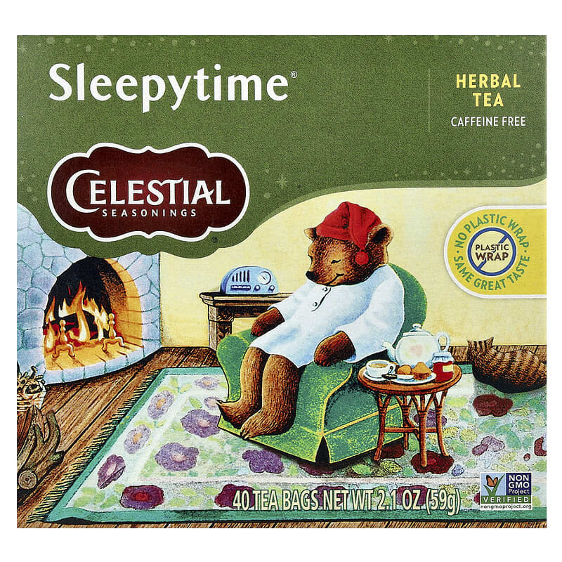 ハーバルティー、カフェインフリー、Sleepytime、ティーバッグ40袋