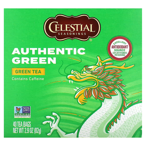 Celestial Seasonings, 녹차, 티백 40개, 82g(2.9oz)