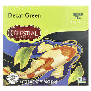 Celestial Seasonings, Té verde, Descafeinado, 40 bolsitas de té, 74 g (2,6 oz)