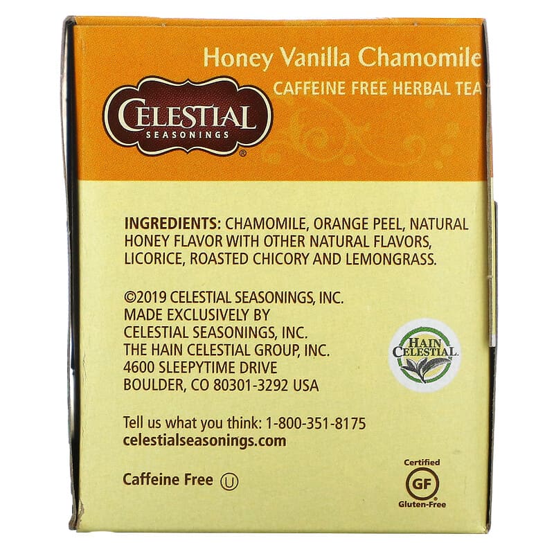 Honey Vanilla Chamomile – Celestial Seasonings - Hain