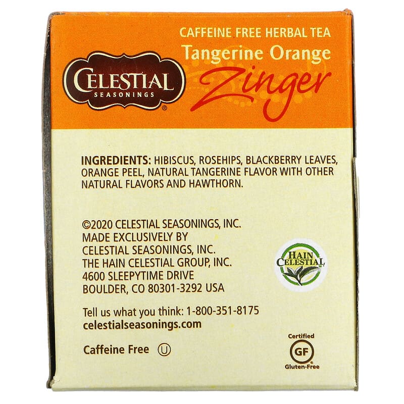 Tangerine Orange Zinger – Celestial Seasonings - Hain