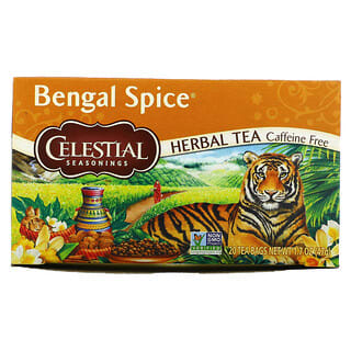 Celestial Seasonings, شاي أعشاب، توابل البنغال، خالي من الكافيين، 20 كيس شاي، 1.7 أونصة (47 جم)