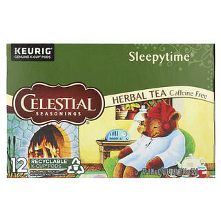 Celestial Seasonings, ハーブティー、Sleepytime（スリーピータイム）、カフェインフリー、K-Cup（Kカップ）ポッド12個、32g（1.1オンス）
