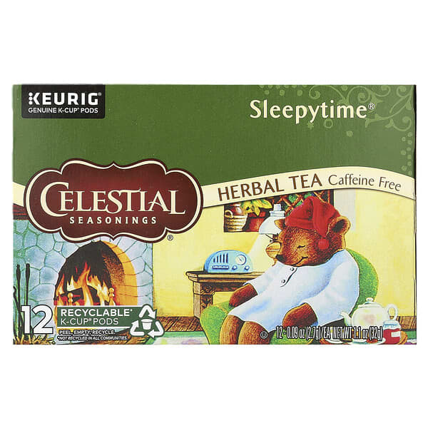 Celestial Seasonings, Herbal Tea, Sleepytime, Caffeine Free, 12 KCup