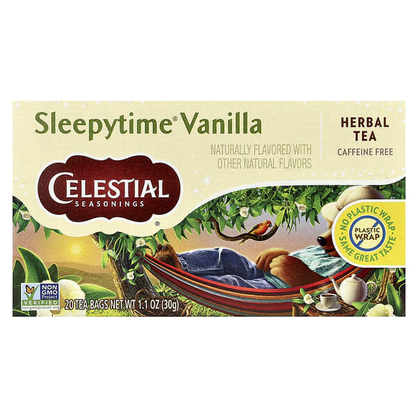 Herbal Tea, Sleepytime® Vanilla, Caffeine Free, 20 Tea Bags, 1.1 oz (30 g)