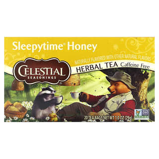 Celestial Seasonings, Herbal Tea, Sleepytime Honey, Caffeine Free, 20 Tea Bags 1 oz (29 g)