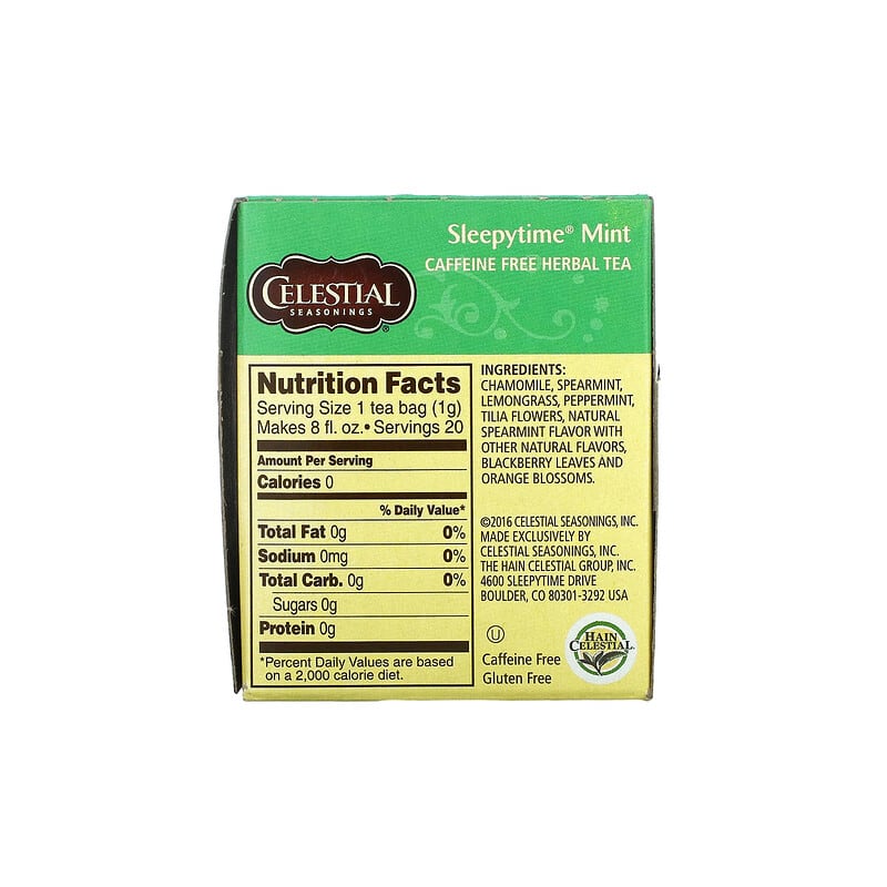 Celestial Seasoning - Sleepytime Peach Herbal Tea - 20 Tea Bags