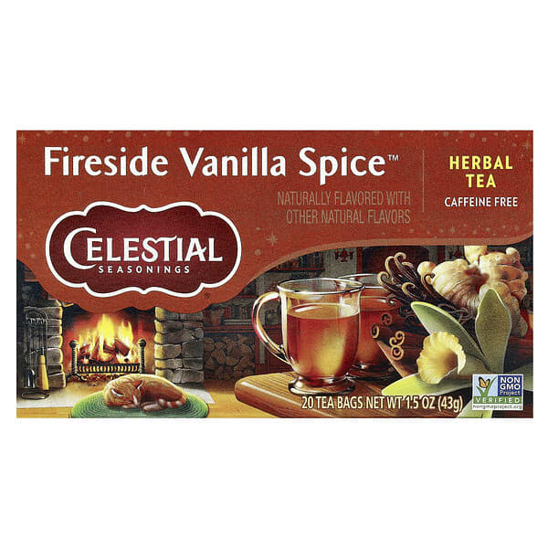 Herbal Tea, Fireside Vanilla Spice™, Caffeine Free, 20 Tea Bags 1.5 oz (43 g)