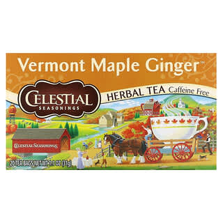 Celestial Seasonings, Herbal Tea, Vermont Maple Ginger, Caffeine Free , 20 Tea Bags, 1.1 oz (31 g)