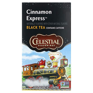 Celestial Seasonings, Black Tea, Cinnamon Express, 20 Tea Bags, 1.4 oz (39 g)
