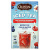 Celestial Seasonings, Cold Brew Iced Tea, Rot-, Weiß- und Heidelbeere, koffeinfrei, 18 Teebeutel, 31 g (1,1 oz.)