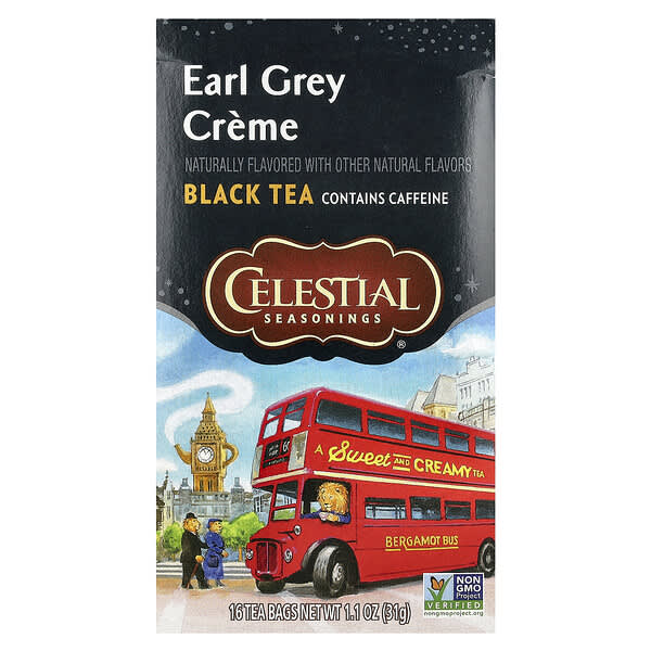 Celestial Seasonings, 紅茶，奶油格雷伯爵柑橘，16 茶包，1.1 盎司（31 克）
