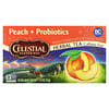 Herbal Tea, Peach + Probiotics, Caffeine Free, 16 Tea Bags, 1.12 oz (31 g)