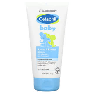 Cetaphil, 嬰幼兒，安撫護膚霜，含有機金盞花成分，6 盎司（170 克）