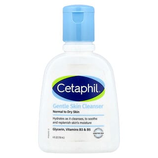 Cetaphil, Gentle Skin Cleanser, Normal to Dry Skin, Fragrance Free, 4 fl oz (118 ml)