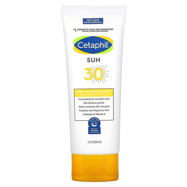Cetaphil‏, Sheer Mineral Sunscreen, SPF 30, 3 fl oz (89 ml)
