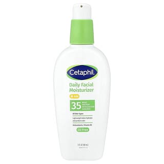 Cetaphil, Napi olajmentes hidratáló arcápoló krémmel, fényvédővel, SPF 35, illatanyagmentes, 3 fl uncia (88 ml)