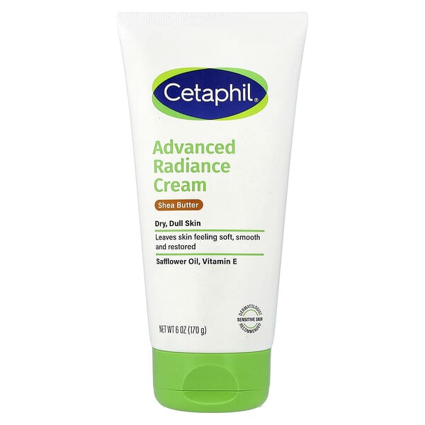 Cetaphil, 시어버터 함유 고급 완화 크림, 지속적인 건성 및 민감성 피부, 170g(6oz)