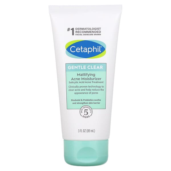 Cetaphil, Gentle Clear, Mattifying Acne Moisturizer, 3 fl oz (89 ml)