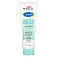 Cetaphil, Gentle Clear, Clarifying Acne Cream Cleanser, 4.2 fl oz (124 ml)
