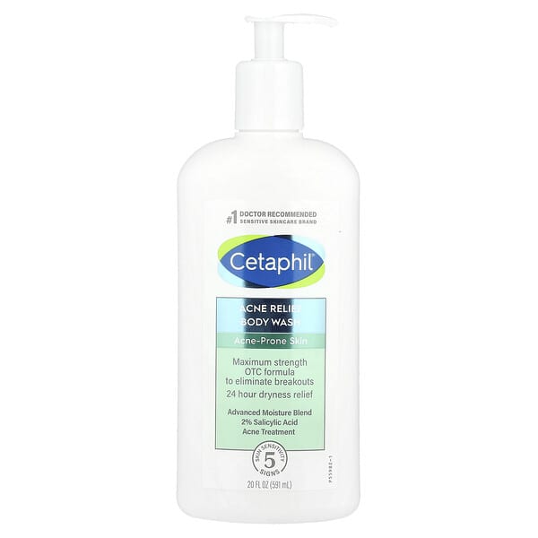 Cetaphil, 여드름 완화 바디 워시, 여드름성 피부, 591ml(20fl oz)