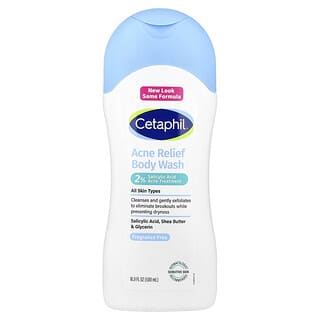 Cetaphil, Acne Relief Body Wash, All Skin Types, Fragrance Free, 16.9 fl oz (500 ml)