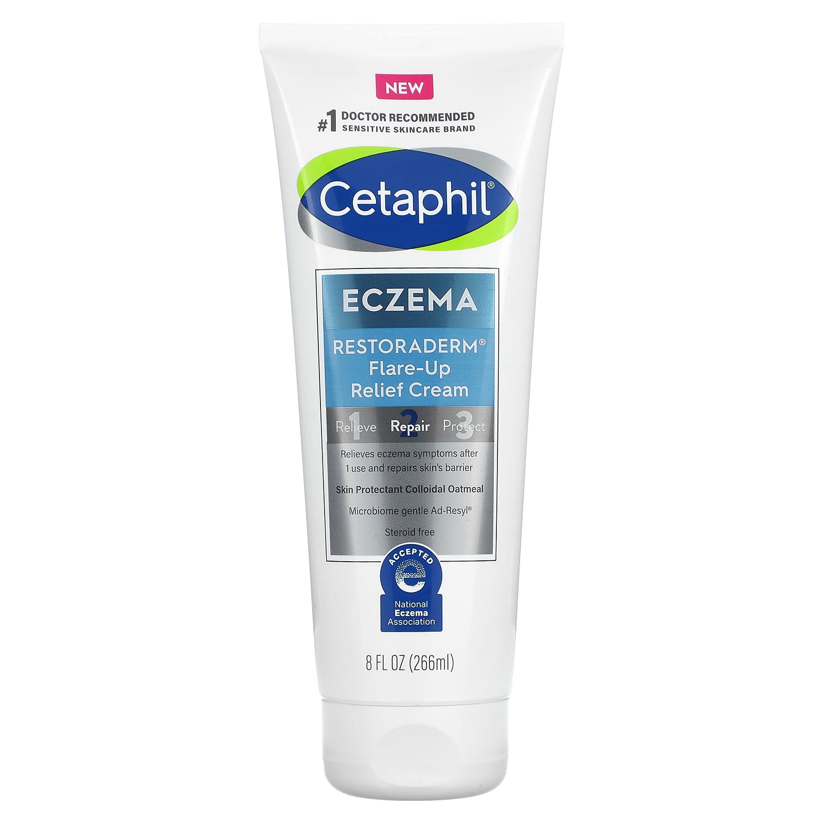 Cetaphil, Eczema, Restoraderm FlareUp Relief Cream, 8 fl oz (266 ml)