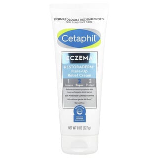 Cetaphil, Eczema, Crema para el alivio de los brotes Restoraderm®, 227 g (8 oz)