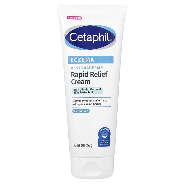 Cetaphil, 습진, Restoraderm® 빠른 완화 크림, 227g(8oz)