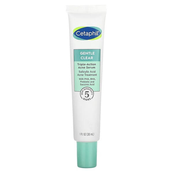 Cetaphil, Gentle Clear，三重功效痤瘡精華，1 液量盎司（30 毫升）