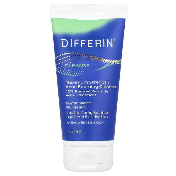 Cetaphil, Differin®，特強型粉刺控制泡沫潔面乳，5 液量盎司（148 毫升）