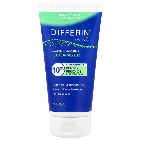 Cetaphil, Differin®, Maximum Strength Acne Foaming Cleanser, 5 fl oz (148 ml)