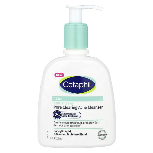 Cetaphil, Gentle Clear, Pore Clearing Acne Cleanser, 8 fl oz (237 ml)
