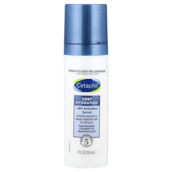 Cetaphil, 딥 하이드레이션, 48H 액티베이션 세럼, 민감성 피부용, 30ml(1fl oz)