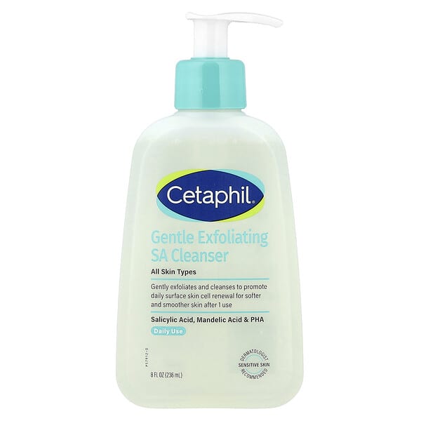 Cetaphil, Gentle Exfoliating SA Cleanser, Fragrance Free, 8 fl oz (236 ml)