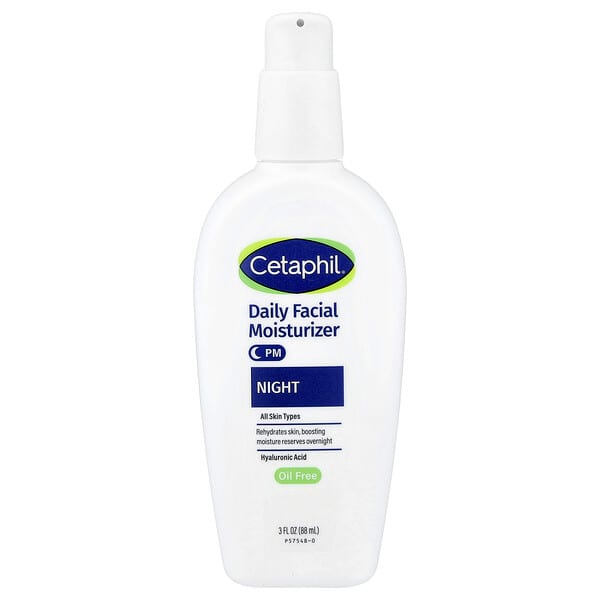 Cetaphil, Humectante facial diario, Noche, 88 ml (3 oz. líq.)