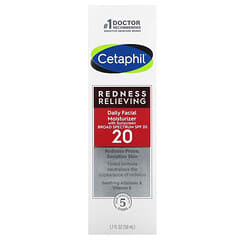 Cetaphil, Redness Relieving, Daily Facial Moisturizer with Sunscreen, SPF 20, Fragrance Free, 1.7 fl oz (50 ml)