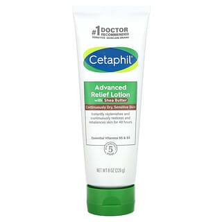 Cetaphil, Advanced Relief Lotion, Pflegelotion für trockene, empfindliche Haut, ohne Duftstoffe, 226 g (8 oz.)