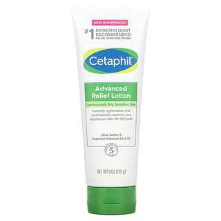 Cetaphil, Advanced Relief Lotion, Pflegelotion für trockene, empfindliche Haut, ohne Duftstoffe, 226 g (8 oz.)