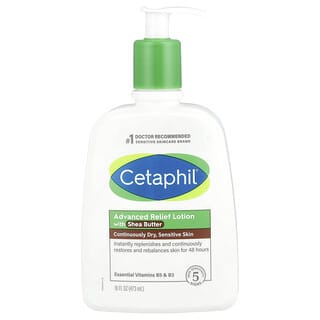 Cetaphil, Advanced Relief Lotion with Shea Butter, Fragrance Free, 16 fl oz (473 ml)