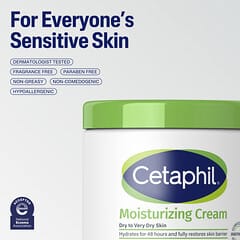 Moisturizing Cream, Dry to Very Dry Skin, Fragrance Free, 16 oz