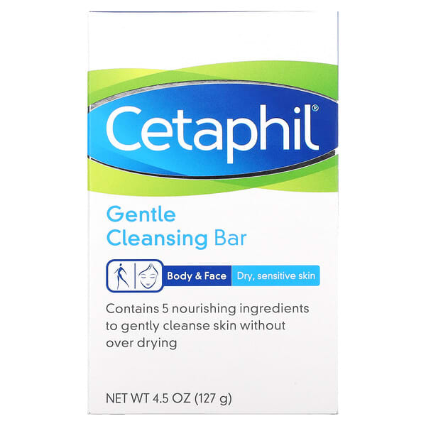 Cetaphil‏, بار تنظيف رقيق، 4.5 أونصة (127 غ)