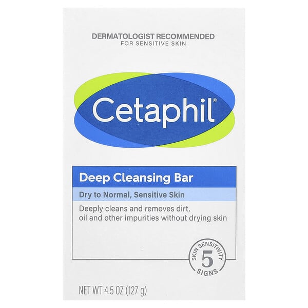 Cetaphil, 深層清潔洗面乳，4.5 盎司（127 克）